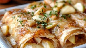 Oven-Baked Apple Pie Enchiladas Recipe