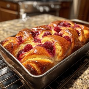 Raspberry Swirl Brioche Loaf Recipe