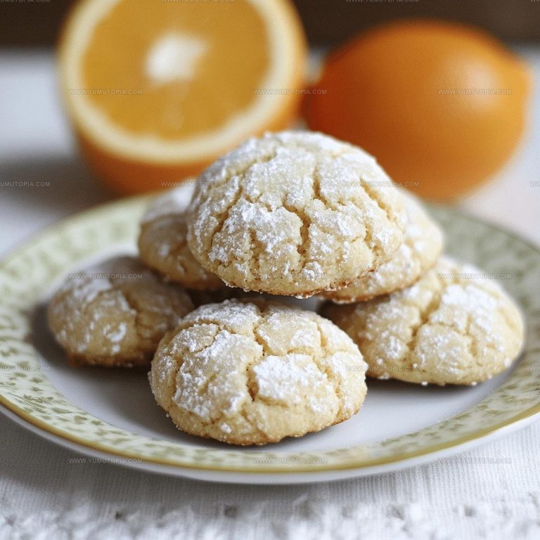 Orange Juice Crinkle Cookies Recipe