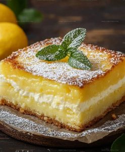 Custard-Center Lemon Custard Cake Recipe