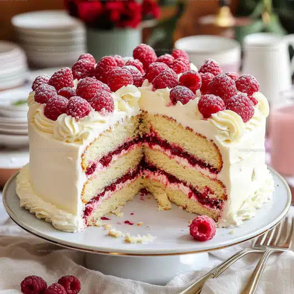 Celebration White Chocolate Raspberry Dream Cake Recipe