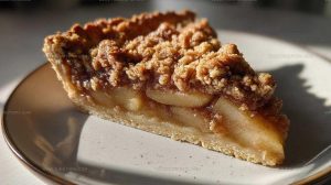 Chai Spiced Pear Almond Crumble Tart Recipe
