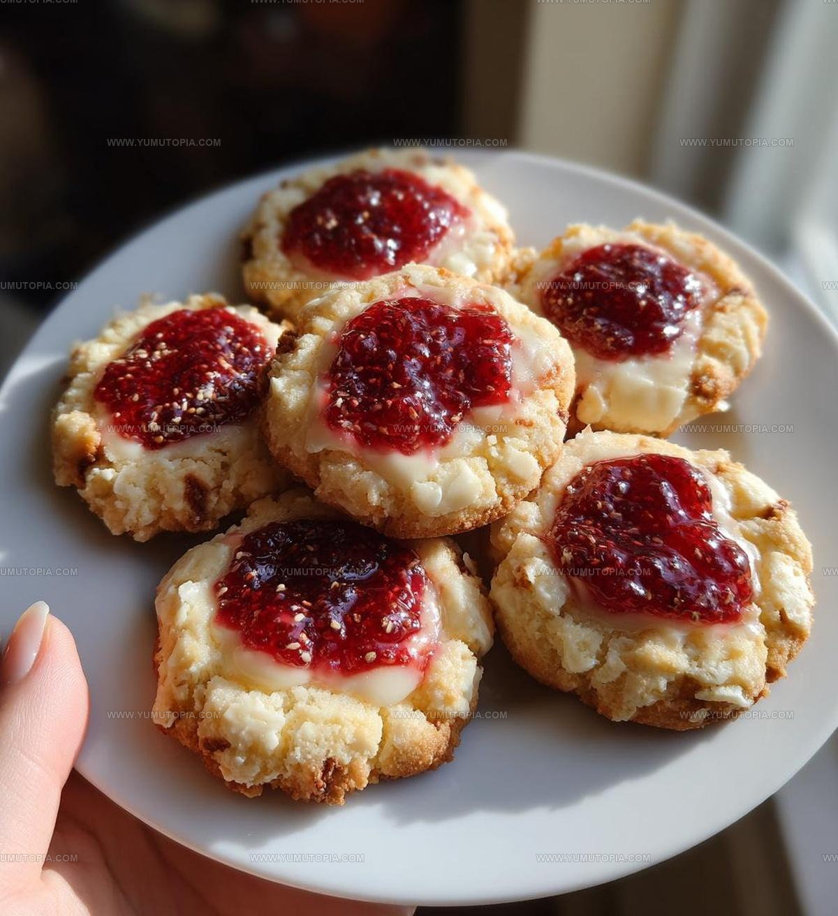 Raspberry Cheesecake Thumbprint Cookies Recipe