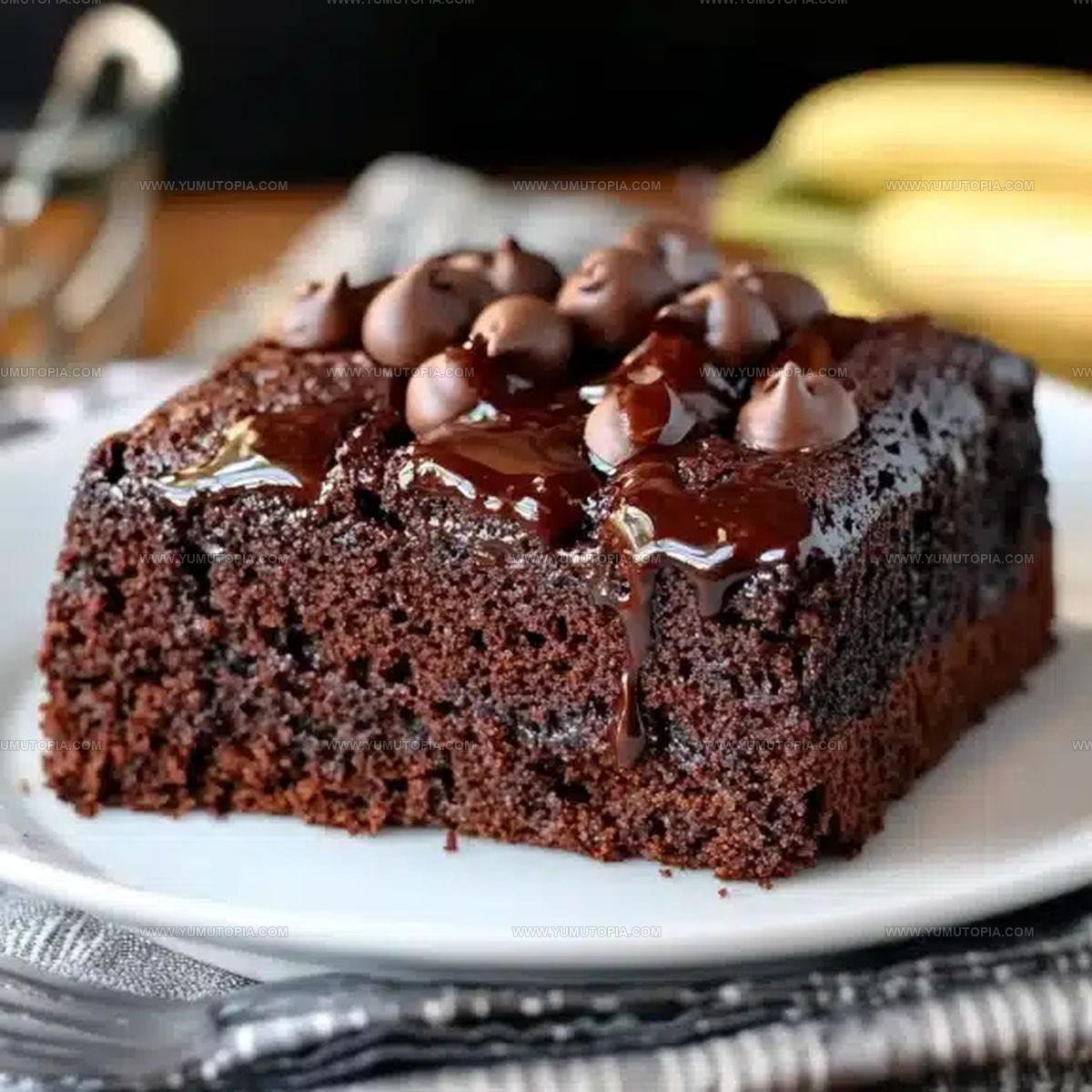 Chocolate Banana Applesauce Cake Recipe