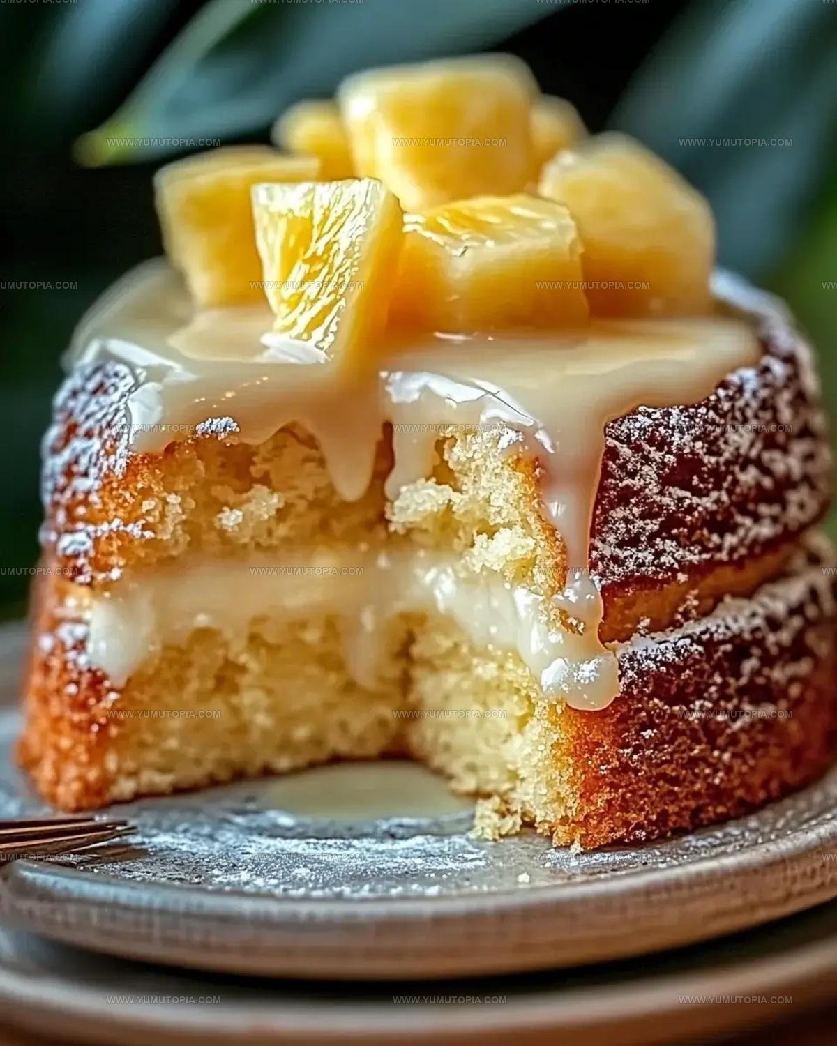 Coconut-Studded Pineapple Heaven Cake Recipe