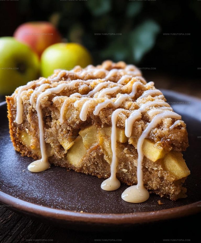 Apple Crumb Cake with Cinnamon Apple Drizzle Recipe