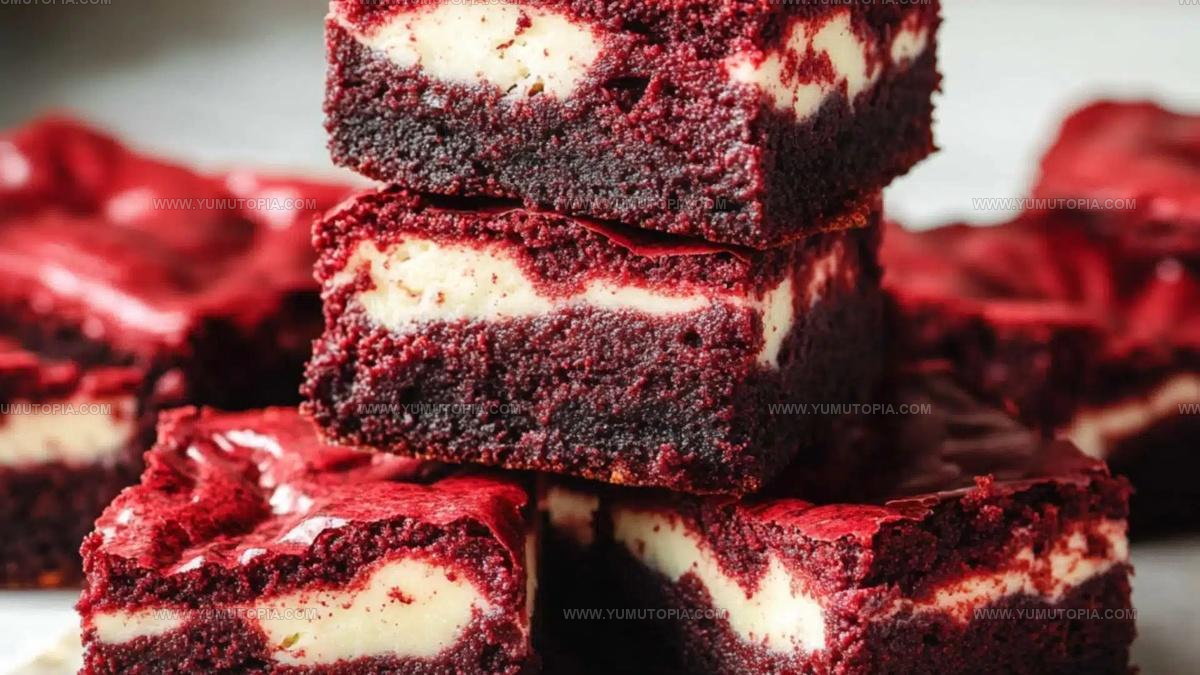 Fudgy Red Velvet Brownies Recipe