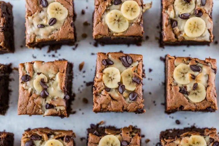 Banana-Forward Banana Bread Brownies Recipe
