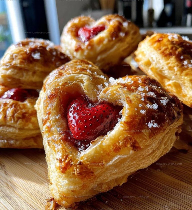 Strawberry Puff Pastry Hearts Recipe