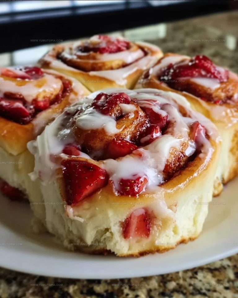 Strawberry Cheesecake Cinnabon Rolls Recipe