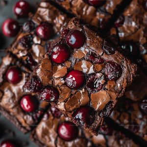 Chocolate Covered Cherry Brownies Recipe