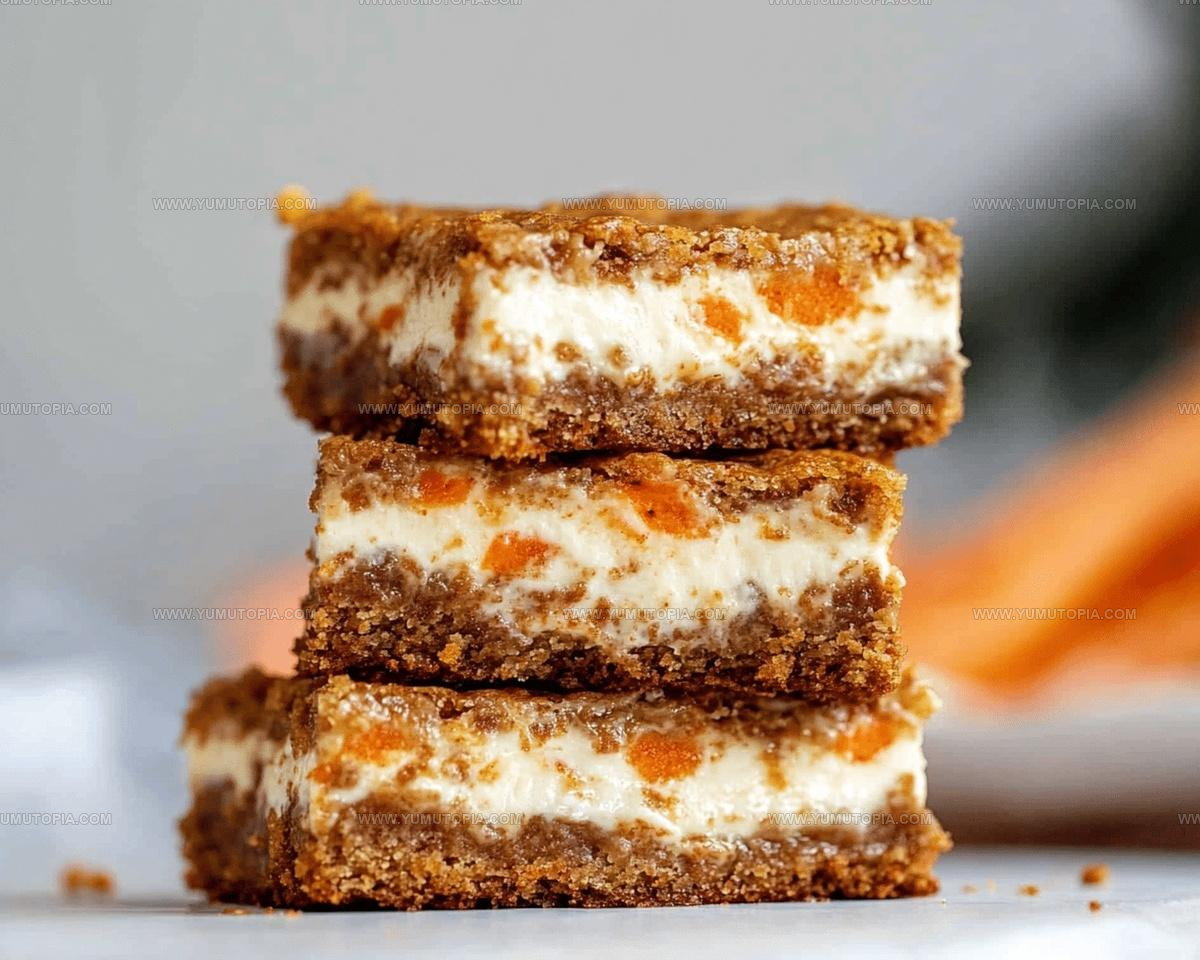Carrot Cake Cheesecake Bars Recipe