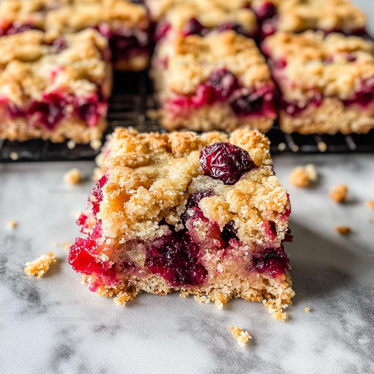 Buttery Cranberry Shortbread Bars Recipe