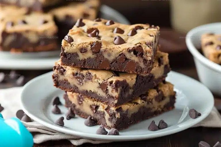 Layered Chocolate Chip Cookie Brownies Recipe