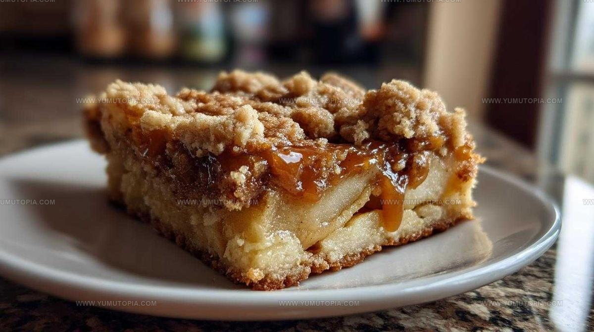 Salted Caramel Apple Crumble Bars Recipe
