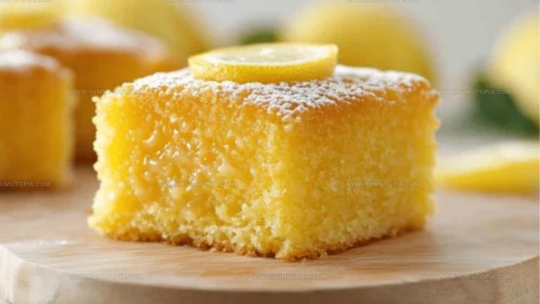 Pudding-Layered Lemon Cake Recipe