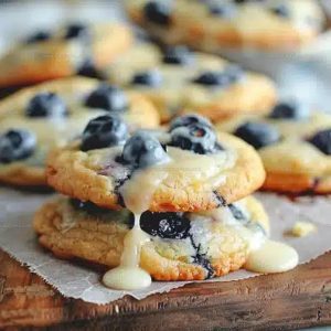 Soft-Bake Lemon Blueberry Cookies Recipe