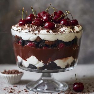 Liqueur Kissed Black Forest Trifle Recipe
