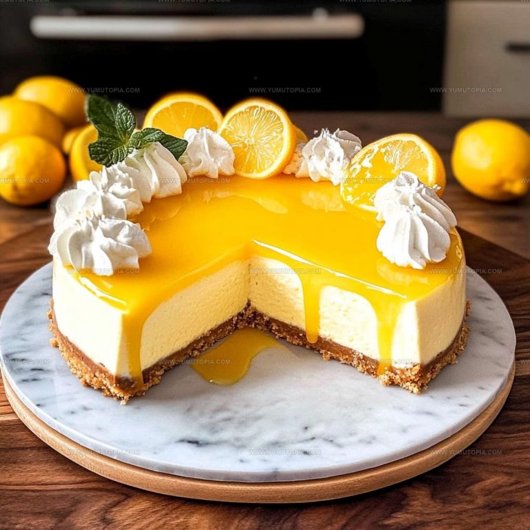 Creamy Lemon Cheesecake Recipe