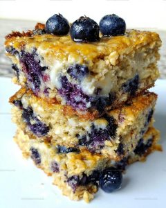 Yogurt Oat Blueberry Breakfast Cake Recipe