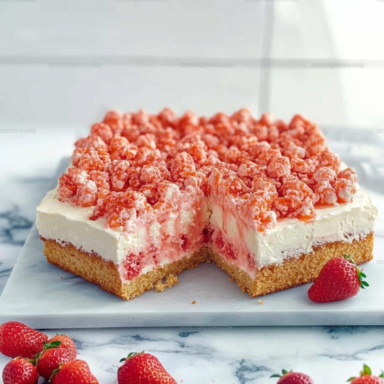 Fluffy Strawberry Sheet Cake Recipe