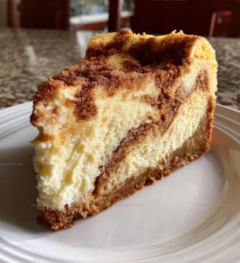 Bakery-Style Cinnamon Roll Cheesecake Recipe