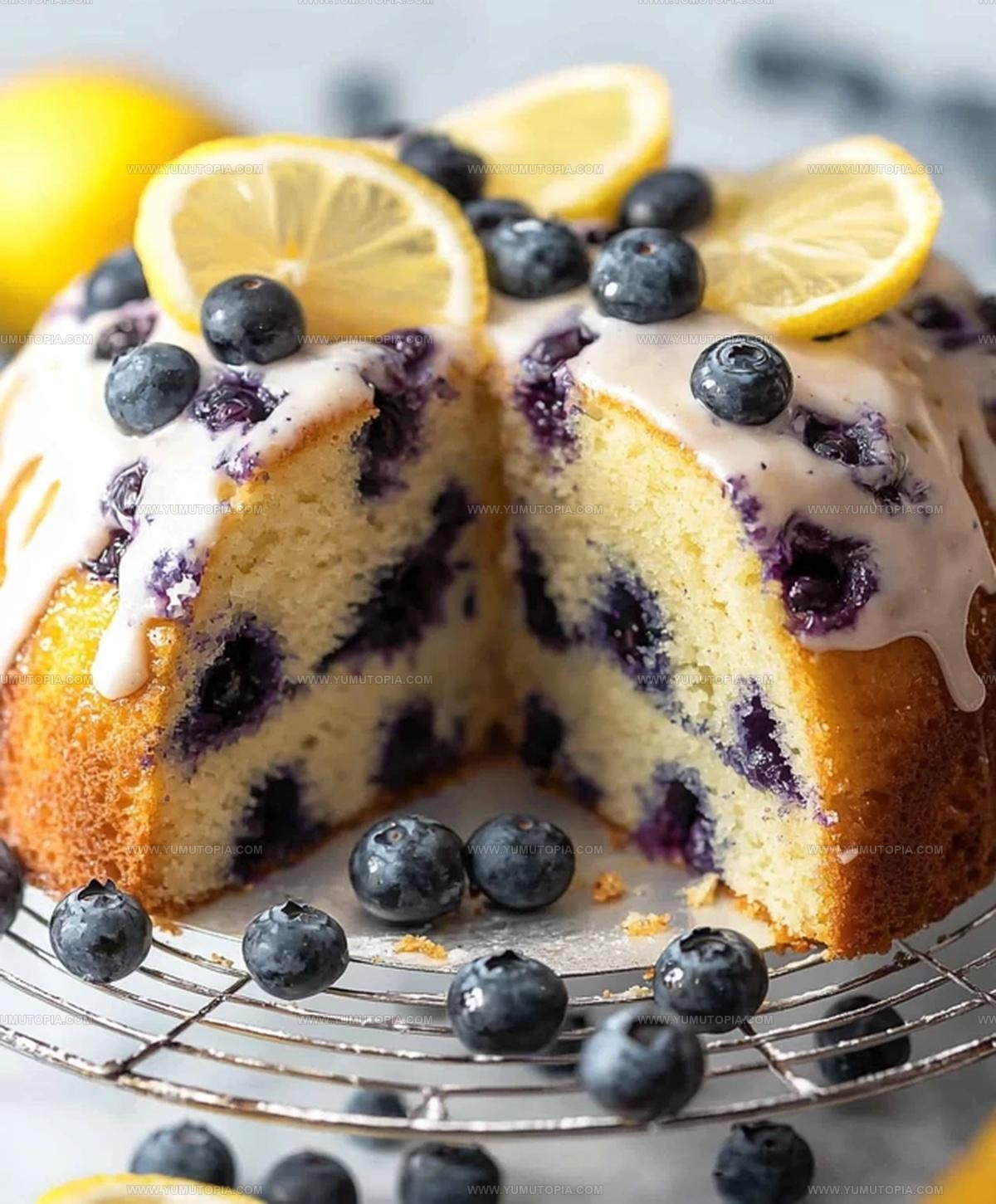 Blueberry Lemon Sponge Cake Recipe