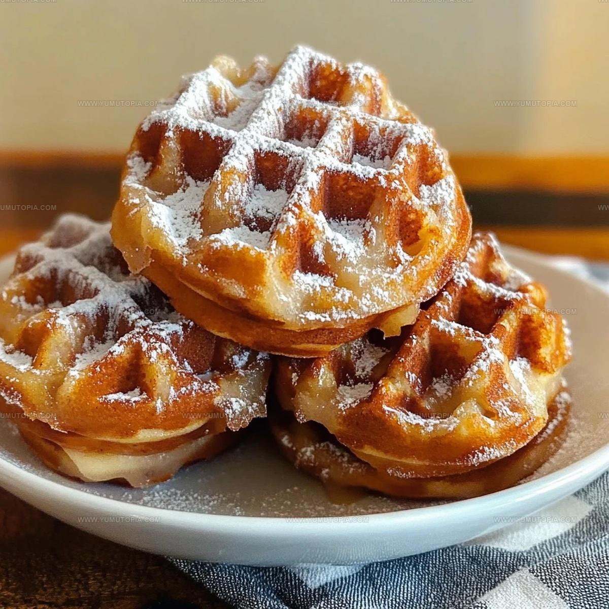 Fried Apple Fritter Waffle Donuts Recipe