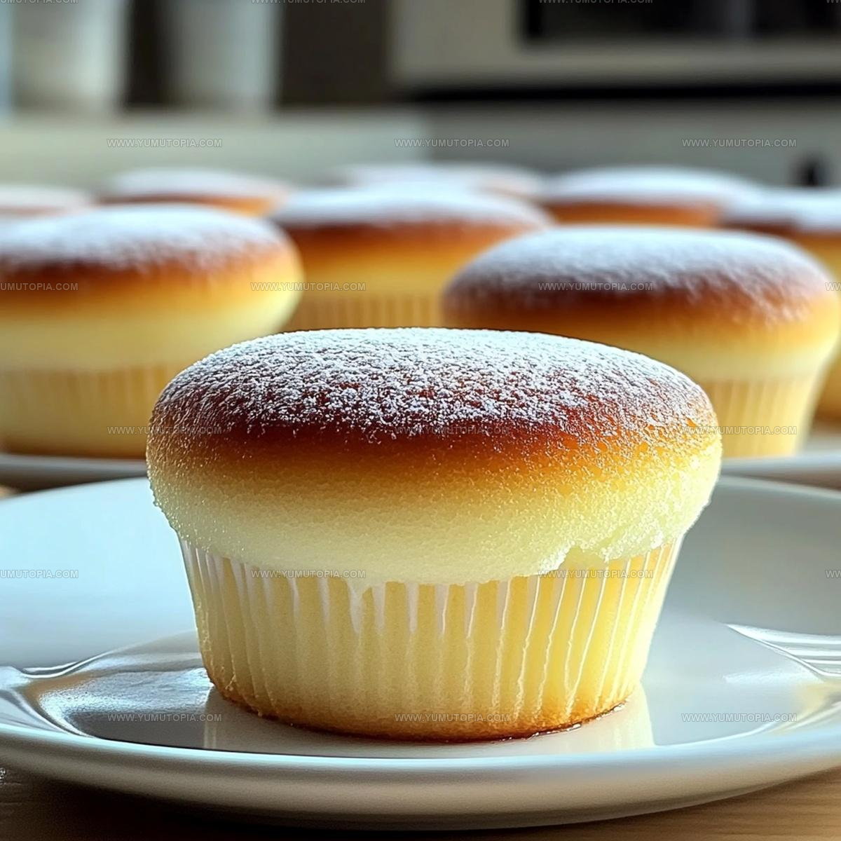 Fluffy Japanese Cotton Cheesecake Cupcakes Recipe