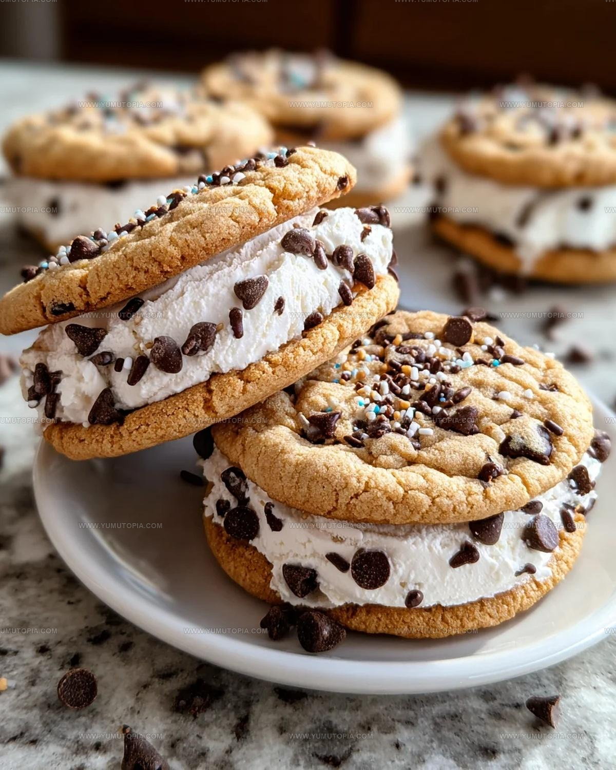 Chocolate Chip Cookie Ice Cream Sandwiches Recipe