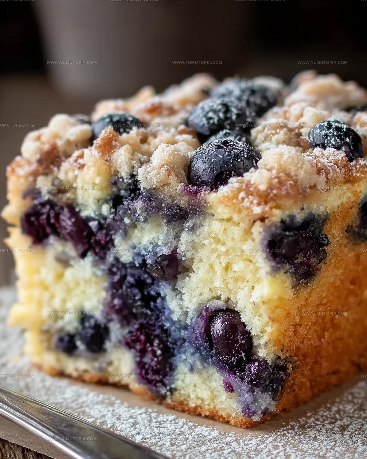 Cinnamon-Sugar Blueberry Breakfast Cake Recipe