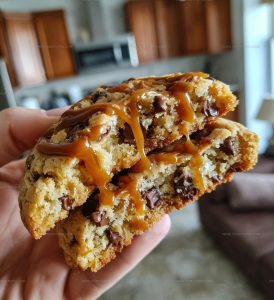 Stuffed Salted Caramel Cheesecake Cookies Recipe