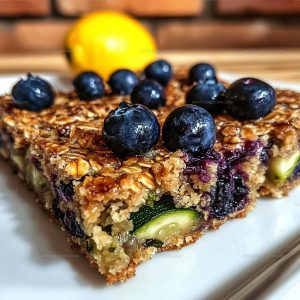 Blueberry Zucchini Bars Recipe