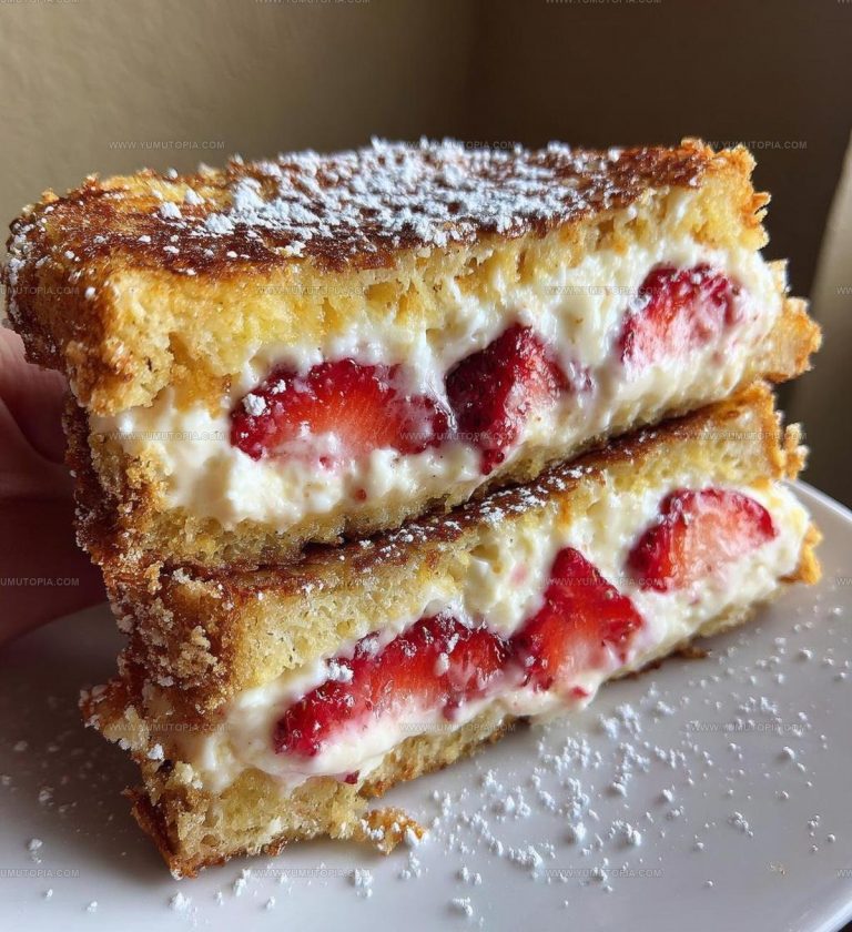 Golden Fried Strawberry Cheesecake Sandwiches Recipe