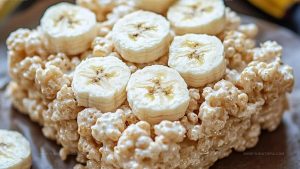 Fun Banana Cream Pie Rice Krispie Treats Recipe