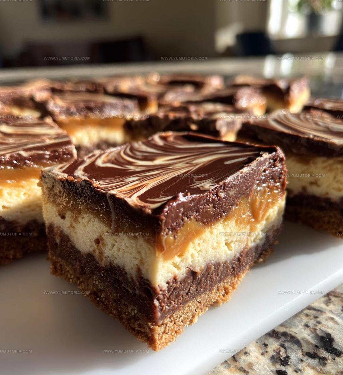 Dulce De Leche Chocolate Cheesecake Bars Recipe