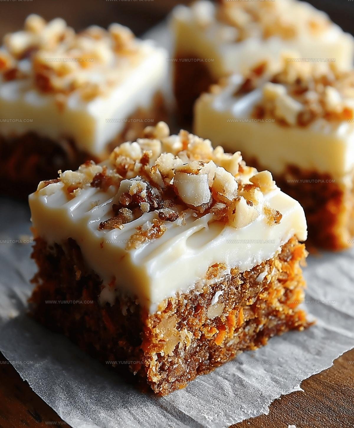Carrot Cake Bars Cream Cheese Frosting Recipe