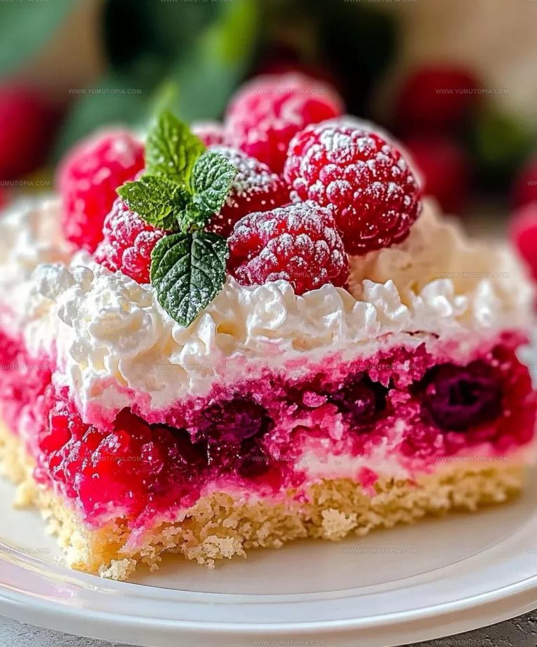 Retro-Style Raspberry Zinger Poke Cake Recipe