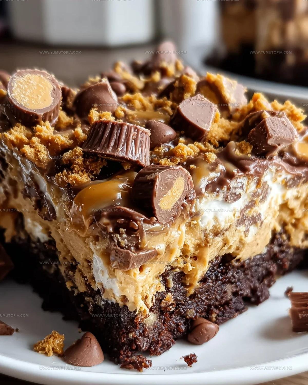 Candy-Loaded Peanut Butter Cup Dump Cake Recipe