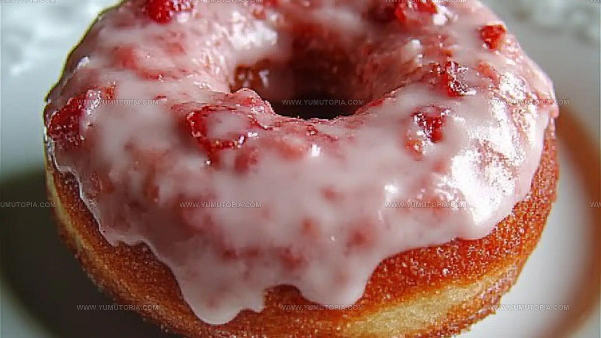 Baked Strawberry Donuts Recipe