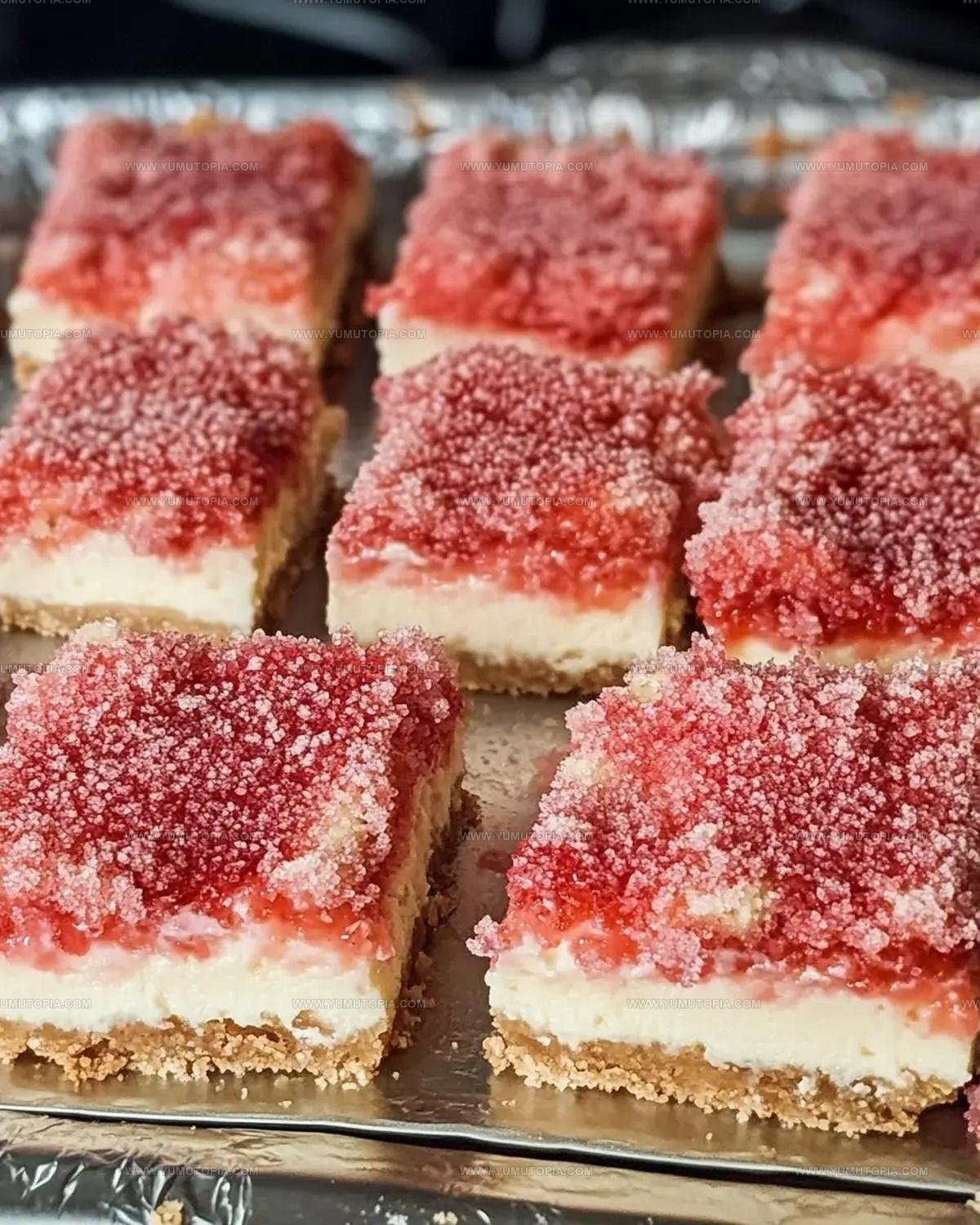 Strawberry Shortcake Cheesecake Bars Recipe