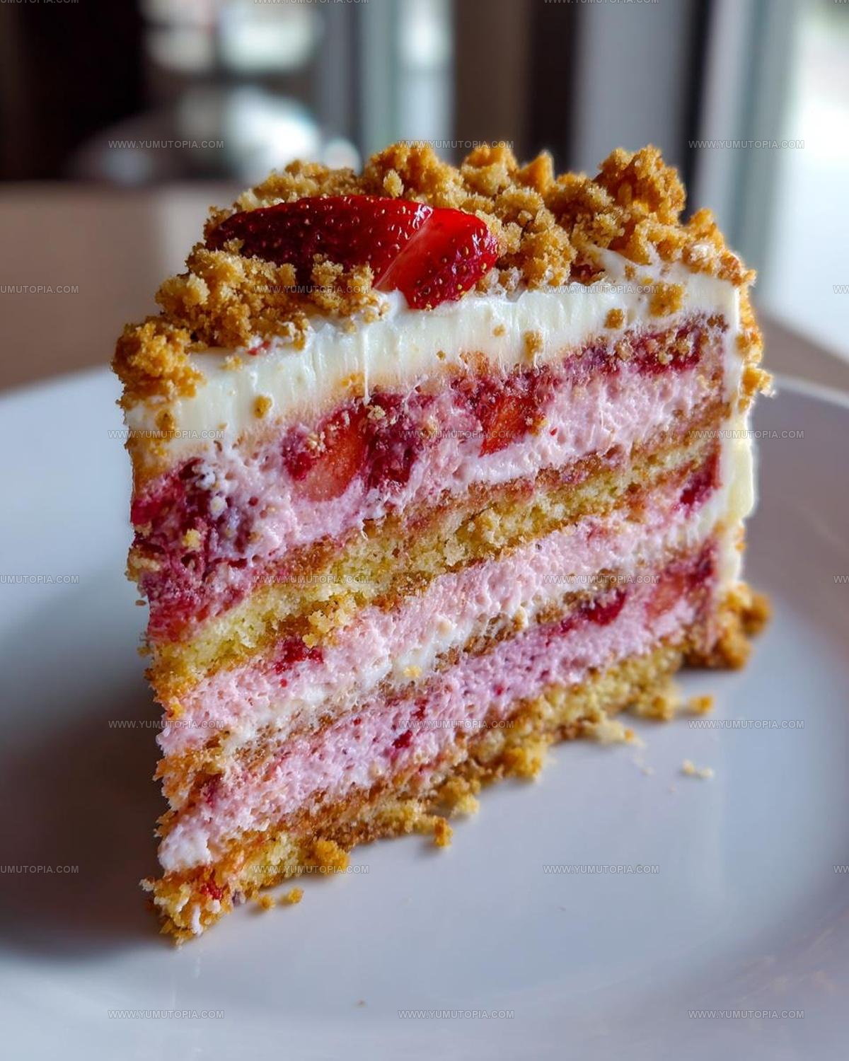 Strawberry Crunch Cake Recipe
