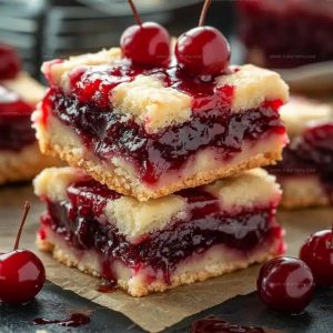 Easy Cherry Bars Recipe