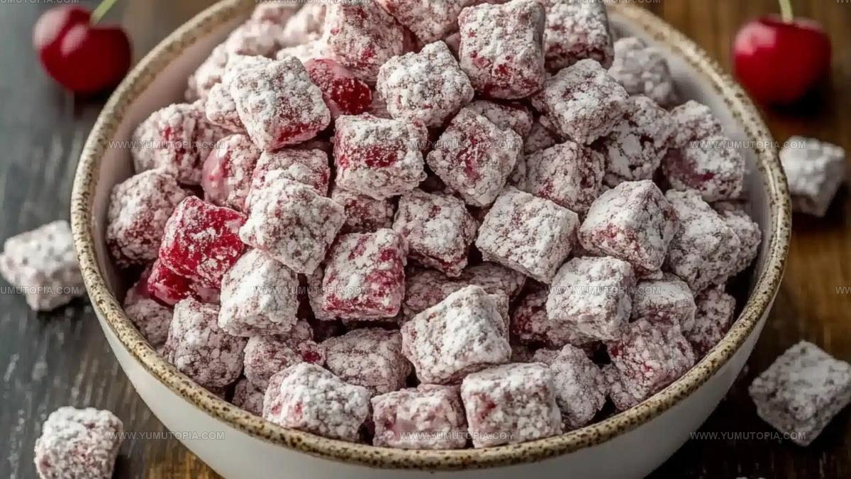 Sweet Cherry Cheesecake Puppy Chow Recipe