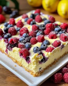 Lemon Berry Butter Cake Recipe