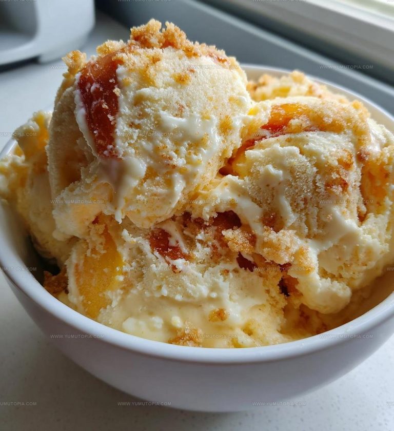 Peach Cobbler Ice Cream Recipe