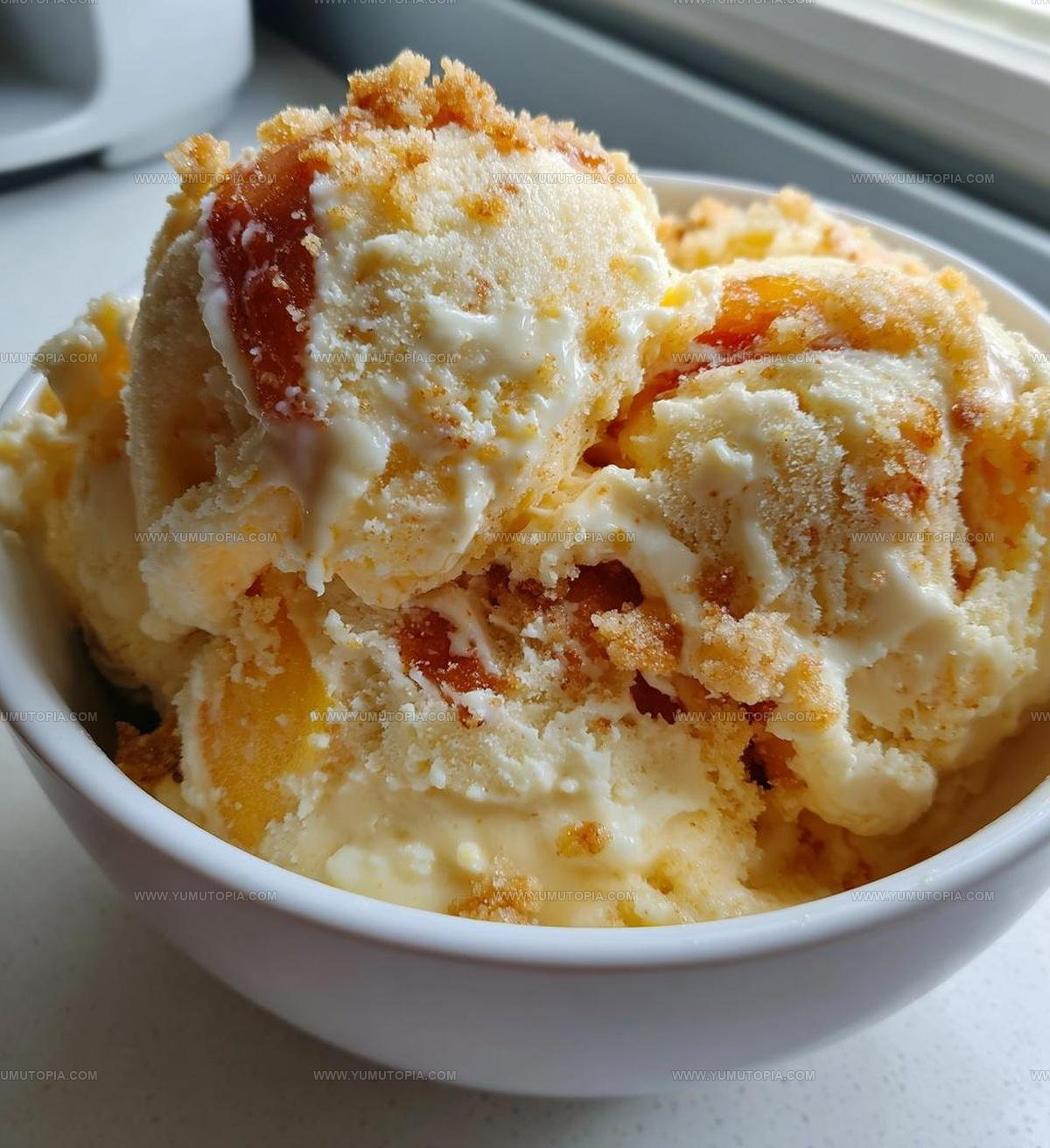 Peach Cobbler Ice Cream Recipe