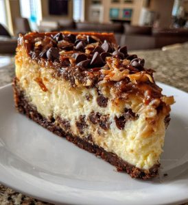 Coconut Topped German Chocolate Cheesecake Recipe