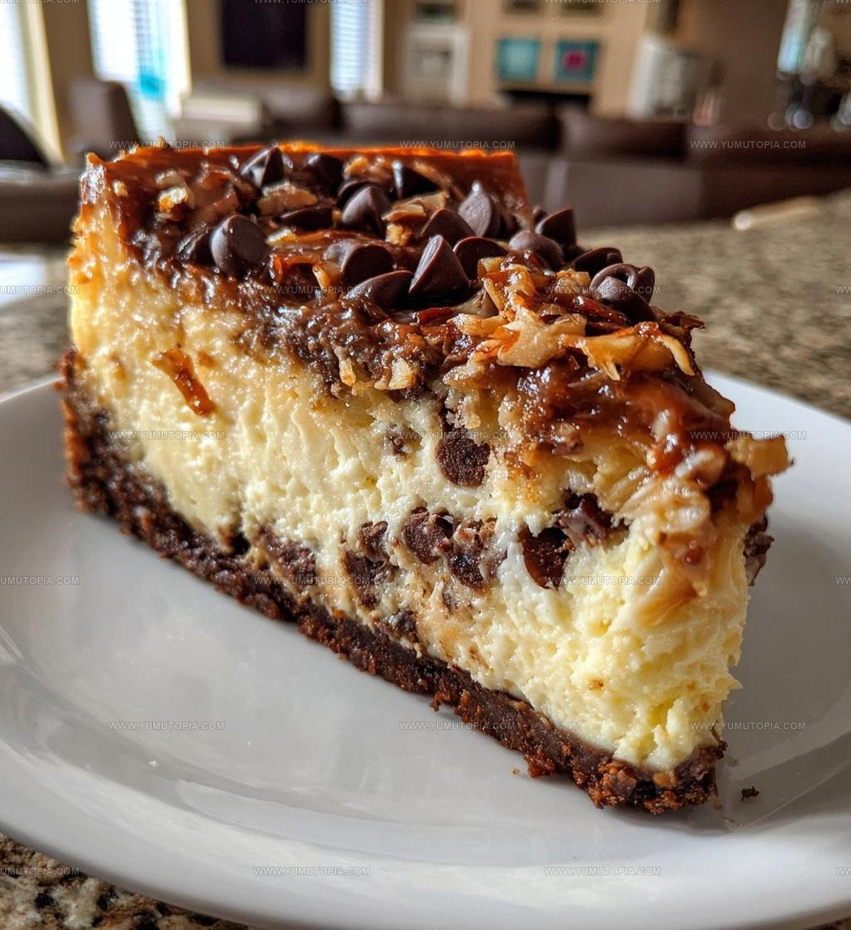 Coconut Topped German Chocolate Cheesecake Recipe