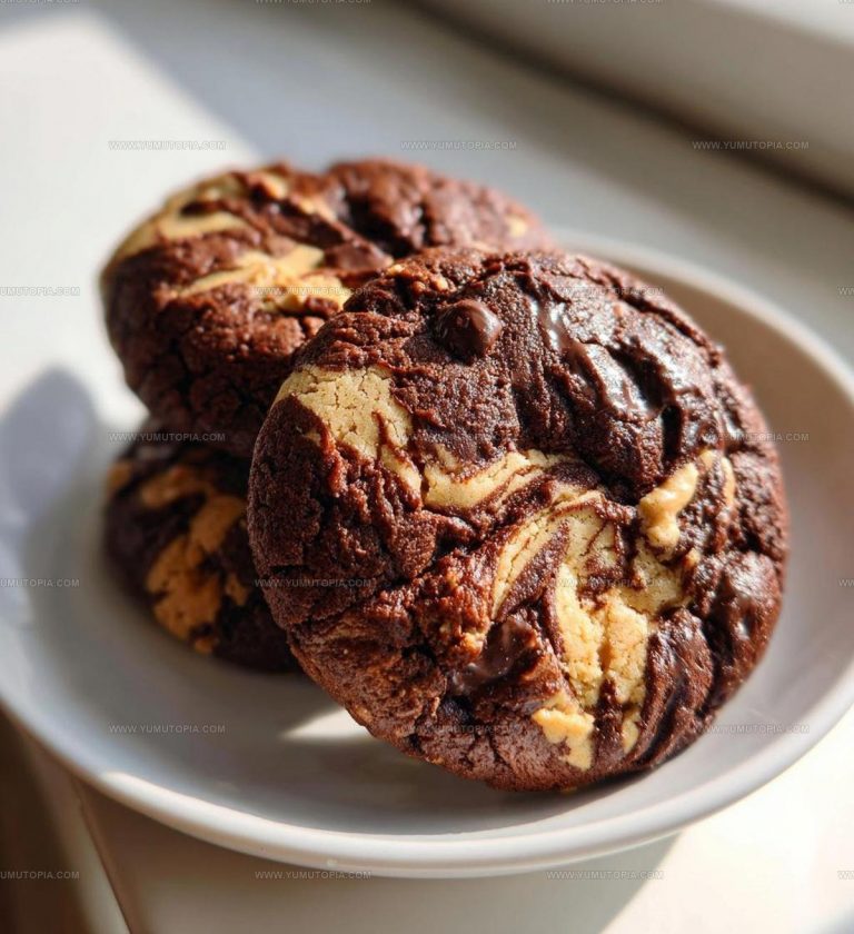 Swirled Peanut Butter Brownie Cookies Recipe